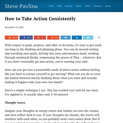 How to Take Action Consistently