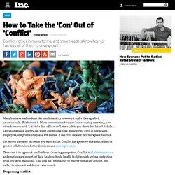 How to Take the 'Con' Out of 'Conflict'