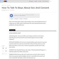 How To Talk To Boys About Sex And Consent