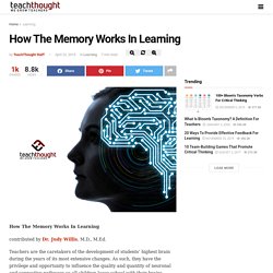 How The Memory Works In Learning