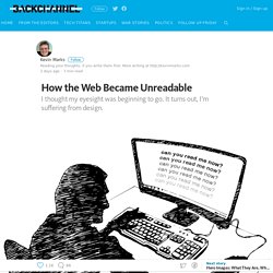 How the Web Became Unreadable