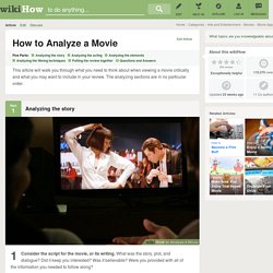 How to Analyze a Movie: 13 Steps
