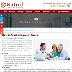 How to Avoid Medication Errors