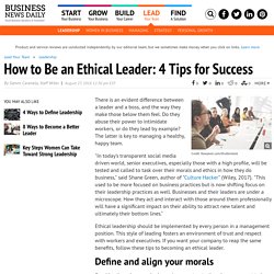 How to Be an Ethical Leader