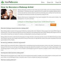 How to Become a Makeup Artist