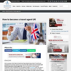 How to become a travel agent UK