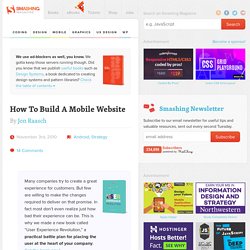 How To Build A Mobile Website