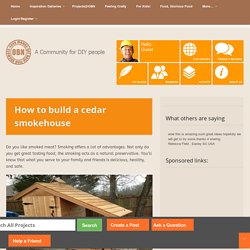 DIY Cedar Smokehouse