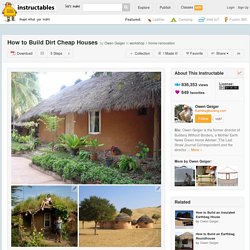 How to Build Dirt Cheap Houses