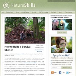 How To Build A Survival Debris Shelter