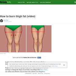 How to burn thigh fat (video)