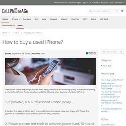 How to buy a used iPhone?