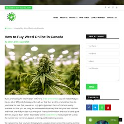 How to Buy Weed Online in Canada