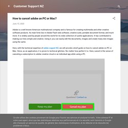How to cancel adobe on PC or Mac?