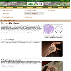 How to Carve Your First Stamp