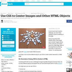 Center with CSS - Center Images, Text, and Block-Elements - How to Center with CSS