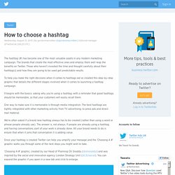 How to choose a hashtag
