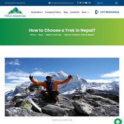 How to Choose a Trek in Nepal?