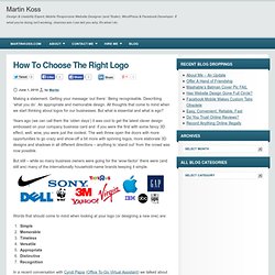 How To Choose The Right Logo