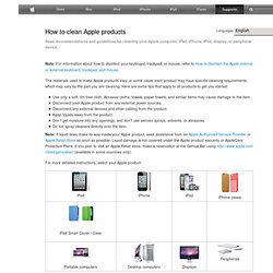 iCleaner - Cleaning solutions for Apple iPod and iBook