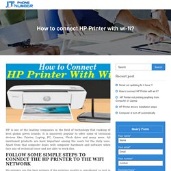 How to connect HP Printer with wi-fi?