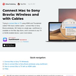 How to Connect Mac to Sony TV