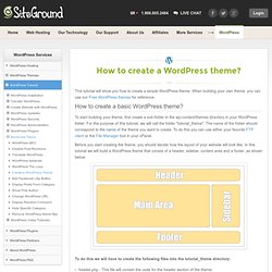 How to Create a WordPress Theme?
