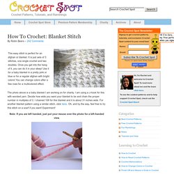 How To Crochet: Blanket Stitch
