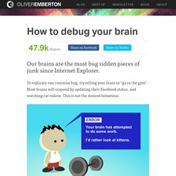 How to debug your brain