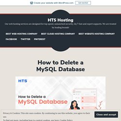 How to Delete a MySQL Database