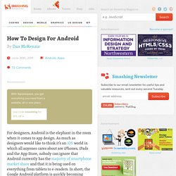 Designing For Android - Smashing Magazine