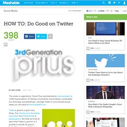 HOW TO: Do Good on Twitter
