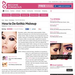 How to Do Gothic Makeup