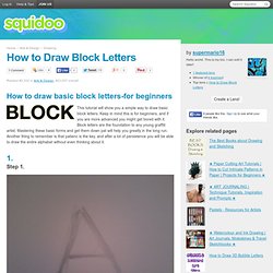 How to Draw Block Letters