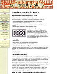 How to draw Celtic knots