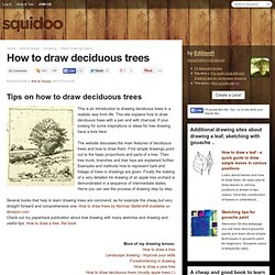 How to draw deciduous trees