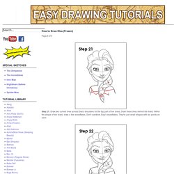 How to Draw Elsa (Frozen)