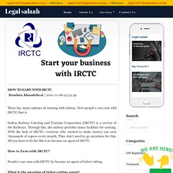 How to Earn with IRCTC