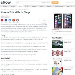 How to Edit .GIFs in Gimp