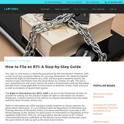 How to File an RTI: A Step-by-Step Guide