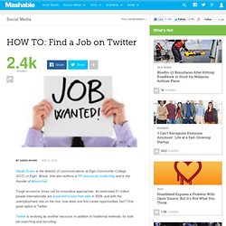 HOW TO: Find a Job on Twitter