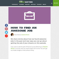 How to Find an Awesome Job