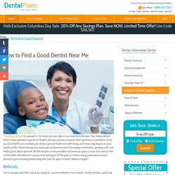 Find A Good Dentist Near Me