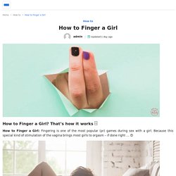 How to Finger a Girl