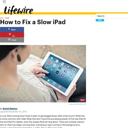 How to Fix a Slow iPad