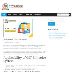 How to Get GST E-Invoice?