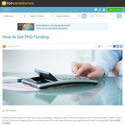 How to Get PhD Funding