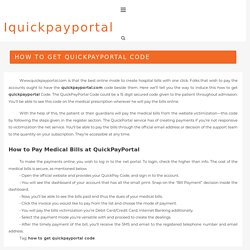 how to get quickpayportal code