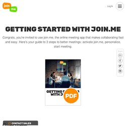 How To Get Started With Join.me