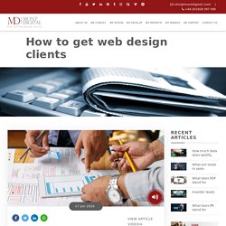 How to get web design clients